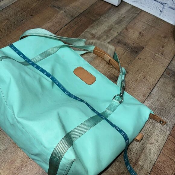 Jon Hart The Weekender Travel Bag 22'' Mint Coated Canvas Duffle Tote Luggage - Picture 9 of 15